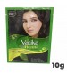 Henna Natural Black Hair Colour Dye Powder - 6 Sachets 10g Each